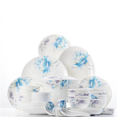 日我骚逼48头聆听花开骨瓷礼品餐具套装